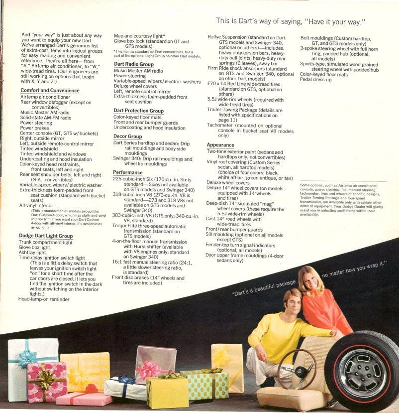 1969 Dodge Dart Brochure Page 1